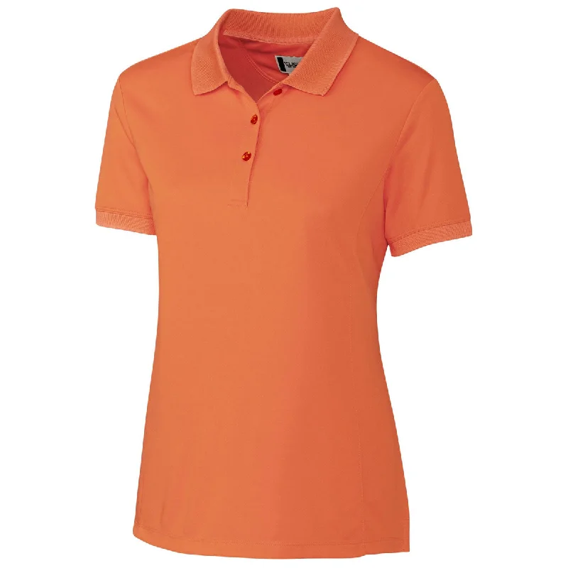 Modern Casual Clothing Clique Women's Orange Oslo Pique Polo