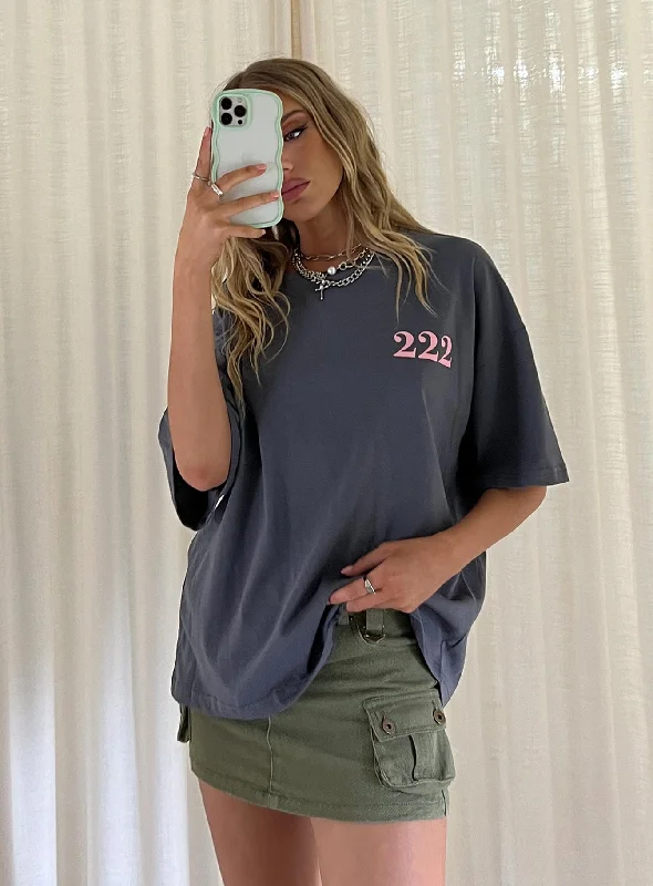 Women's Casual Garments 222 Alignment Oversized Tee Slate