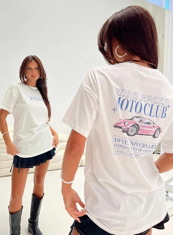 Best Online Clothing Boutiques High Speed Oversized Tee White