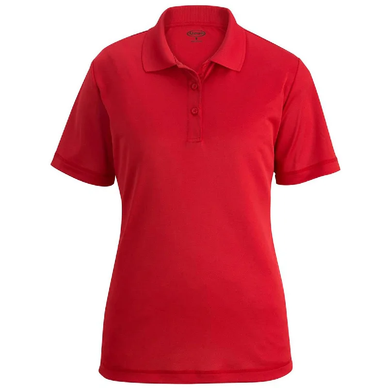 Women's Comfy Attire For Lounging Edwards Women's Red Mini-Pique Snag-Proof Polo