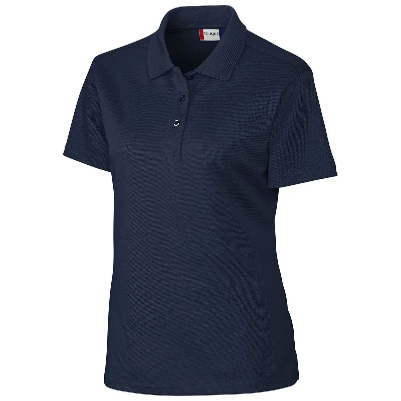 Women's Outerwear Apparel Clique Women's Navy Malmo Pique Polo