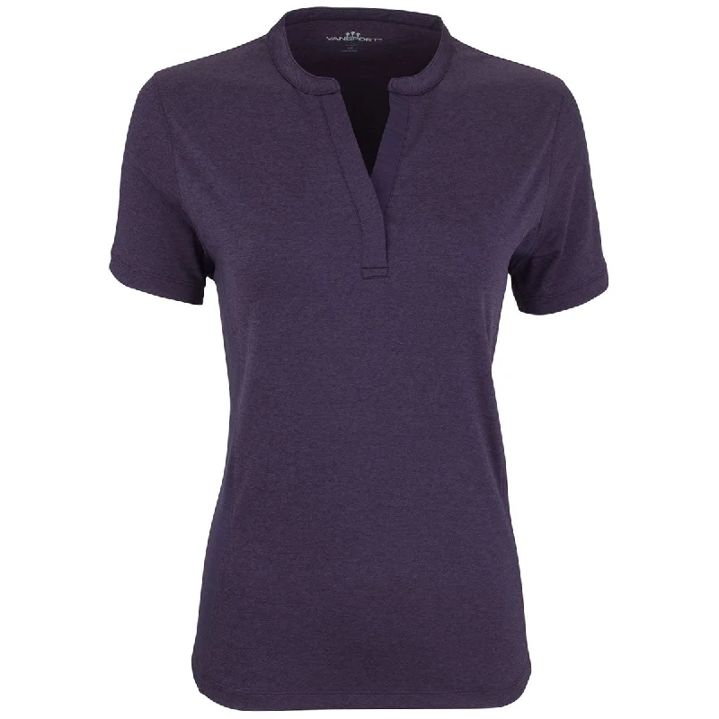 Affordable Women's Garments Vansport Women's Deep Purple Pro Horizon Polo