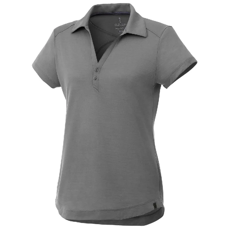 Flash Sale Clothing Elevate Women's Steel Grey Amos Eco Short Sleeve Polo