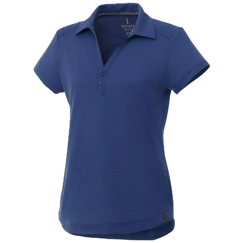 Women's Casual Garments Elevate Women's Metro Blue Amos Eco Short Sleeve Polo