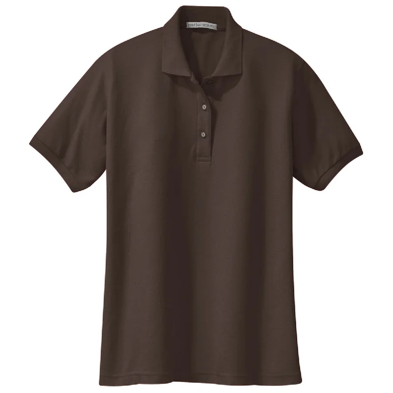 Women's Weekend Outfit Port Authority Women's Coffee Bean Silk Touch Polo