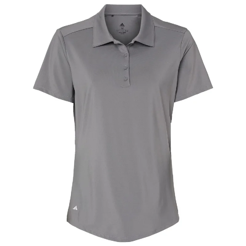 Contemporary Women's Clothing Adidas Women's Grey Three Ultimate Solid Polo