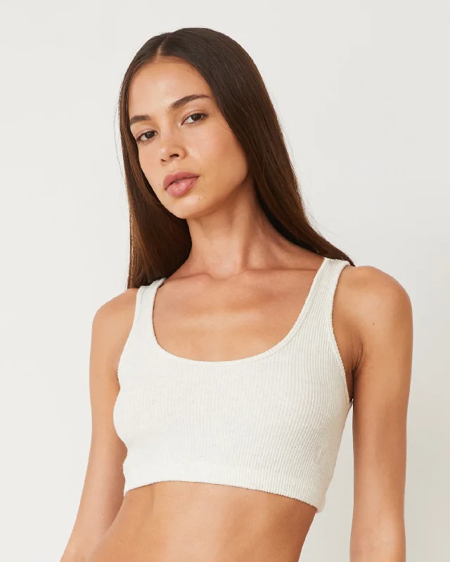 Seasonal Women's Fashion Trends Brushed Rib Bralette