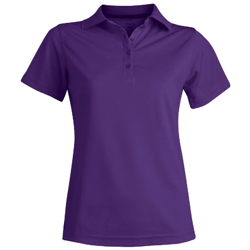 Trend Alert Edwards Women's Purple Hi-Performance Mesh Short Sleeve Polo