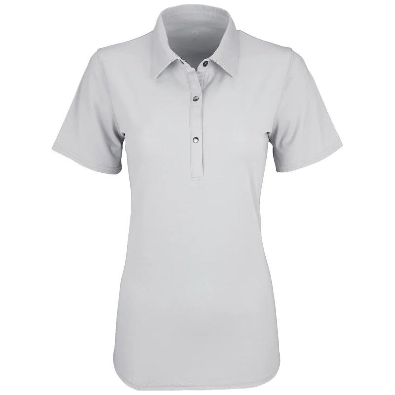 Stylish Women's Attire Vansport Women's Silver Planet Polo