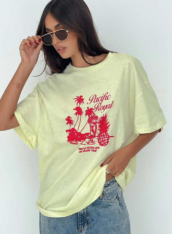 Urban Femme Streetwear Pacific Tee Yellow