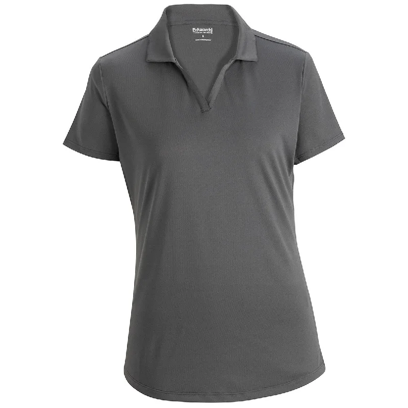 Feminine Dresses for Women in Bold Prints Edwards Women's Steel Grey Ultimate Lightweight Snag-Proof Polo