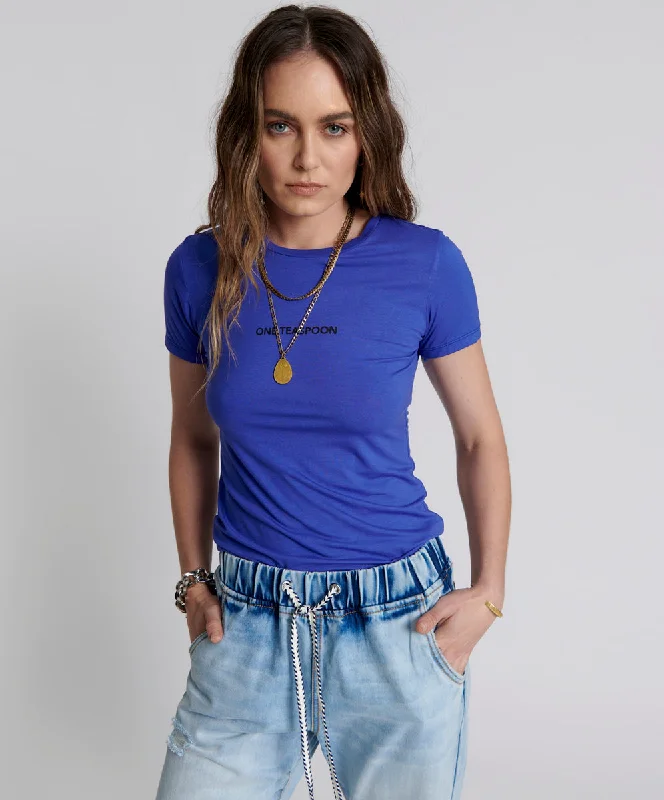 Trendy Women's Wear VIOLET LOGO FITTED TEE