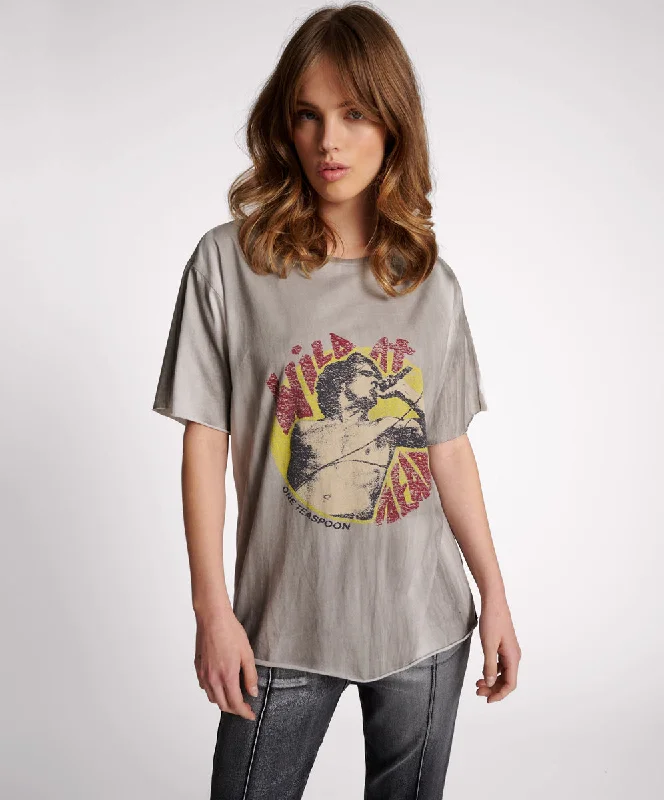 Women's Classic Attire Wild At Heart Boyfriend Tee - Grey