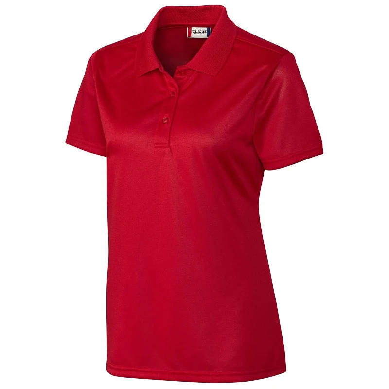 Comfortable Casual Women's Clothing Clique Women's Red Malmo Snag Proof Polo