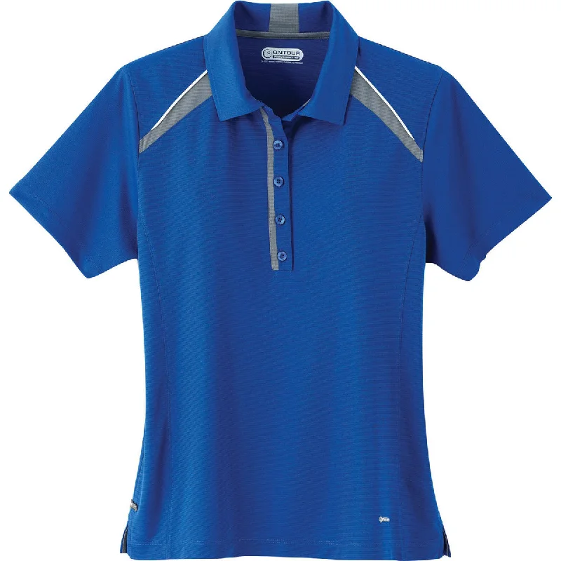 Weekend Sale Elevate Women's New Royal Quinn Short Sleeve Polo