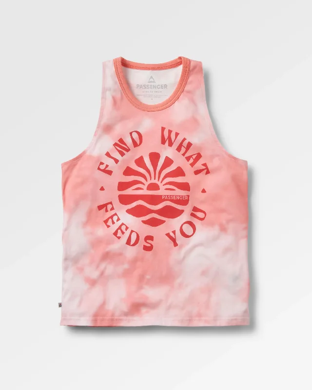 Latest Fashion for Women Discovery Organic Cotton Tank Top - Tie Dye Shell Pink