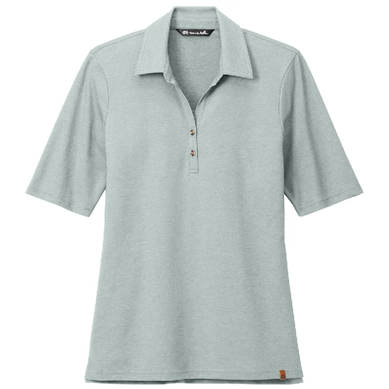 Casual Outfit For Women TravisMathew Women's Balsam Green Heather Sunsetters Polo