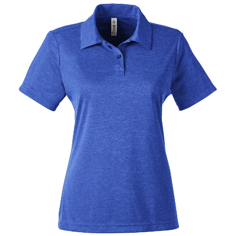 Casual Fashion Trends for Women Team 365 Women's Sport Royal Heather Zone Sonic Heather Performance Polo