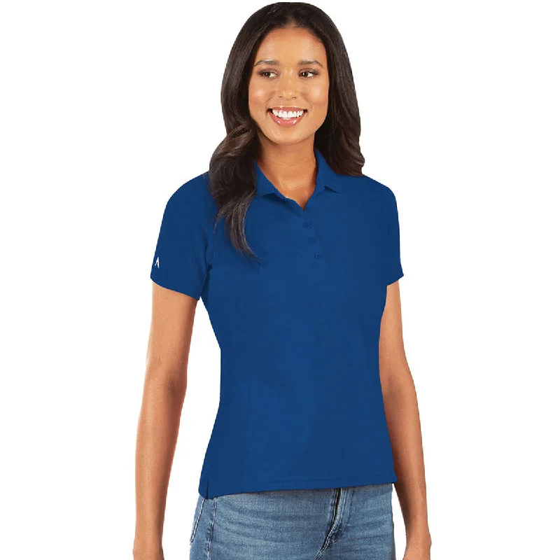 Women's Resort Attire Antigua Women's Dark Royal Legacy Short Sleeve Polo Shirt