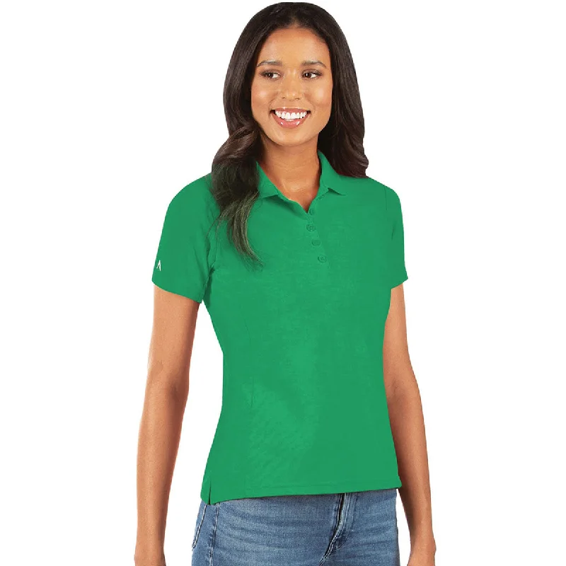 Women's Cozy Winter Attire Antigua Women's Celtic Green Legacy Short Sleeve Polo Shirt