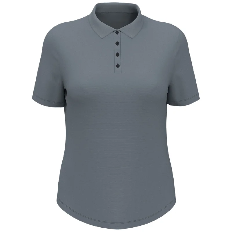 Women's Relaxed Outfit Original Penguin Women's Caviar Grey Oxford Polo