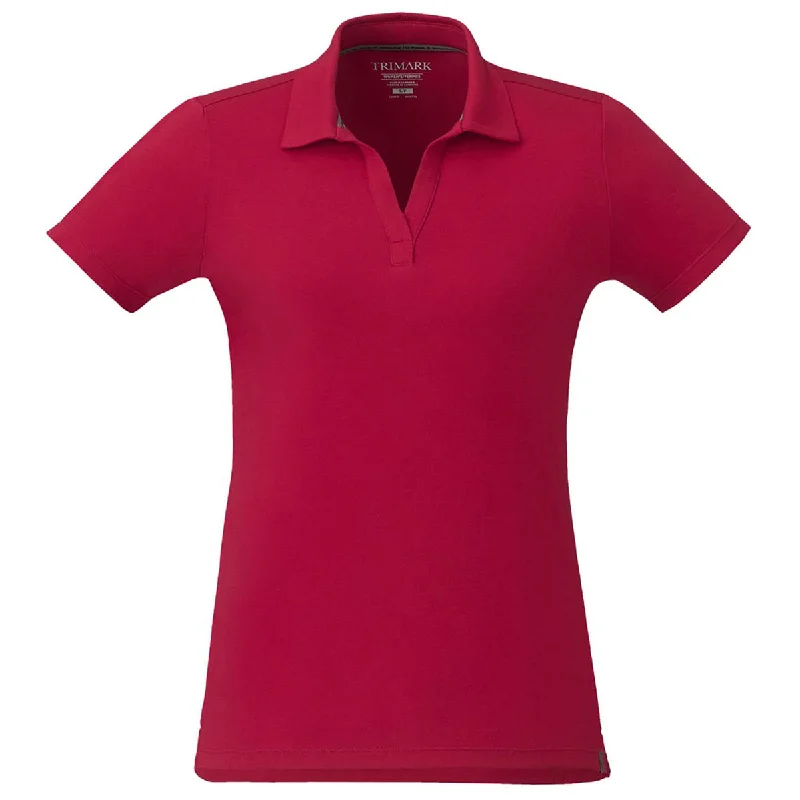 Clothes Of Woman Trimark Women's Vintage Red Somoto Eco Short Sleeve Polo