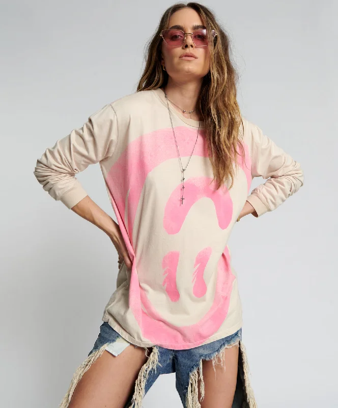 Relaxed Fashion WAS IT ALL AN ILLUSION HANDSPRAYED LONG SLEEVE TEE