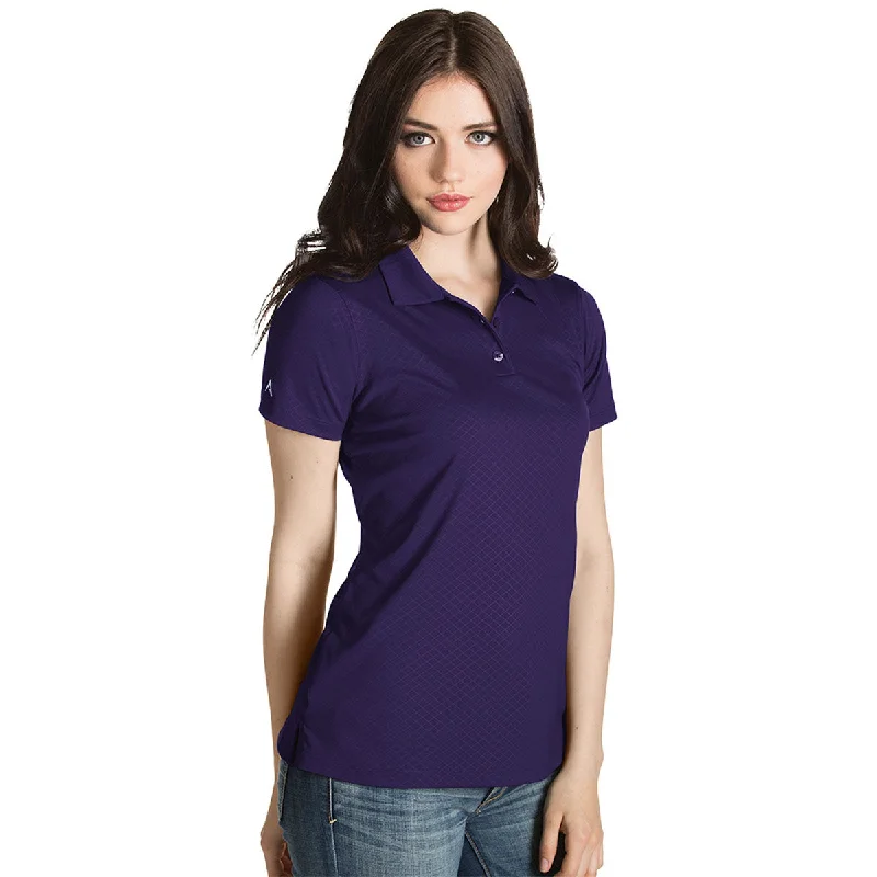 Imeless Style Antigua Women's Dark Purple Inspire Polo