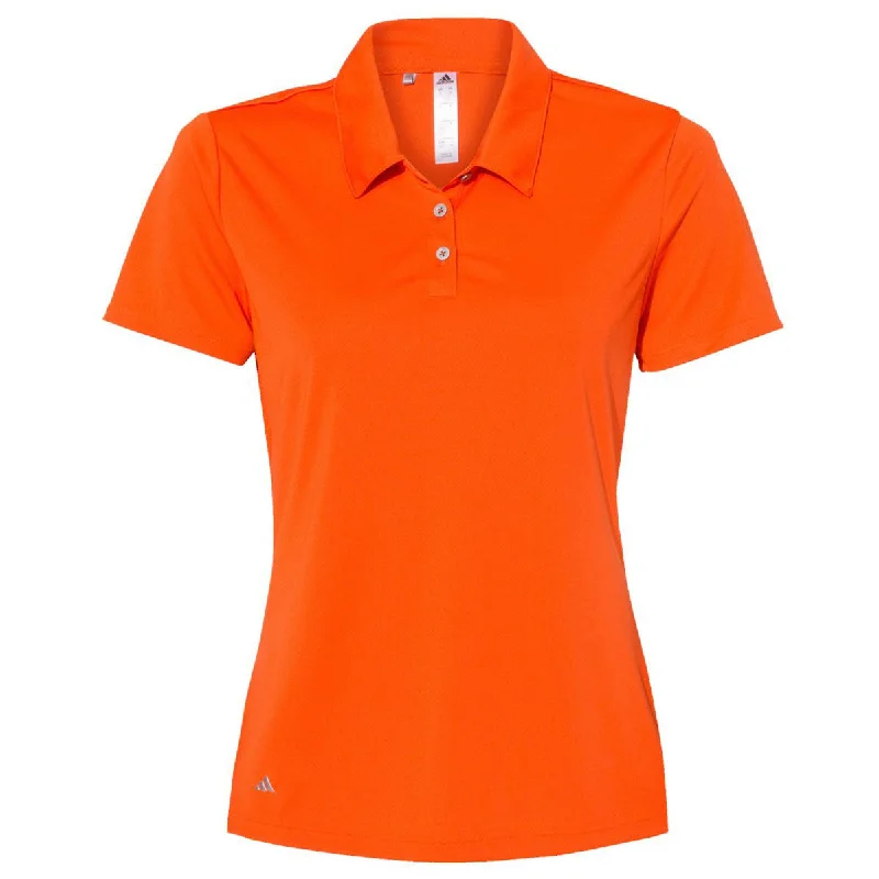 Women's Clothing Brands adidas Golf Women's Orange Performance Sport Shirt