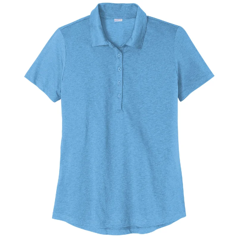 Women's High-Fashion Garments Sport-Tek Women's Carolina Blue PosiCharge Strive Polo