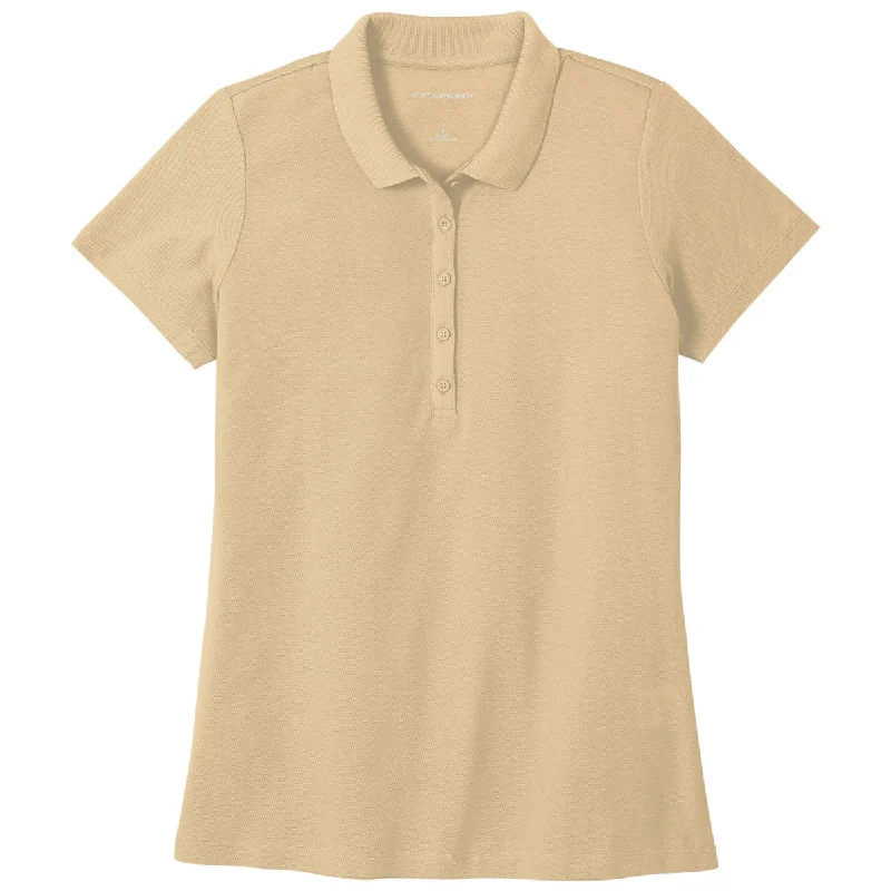 Formal Garments For Women Port Authority Women's Wheat SuperPro React Polo