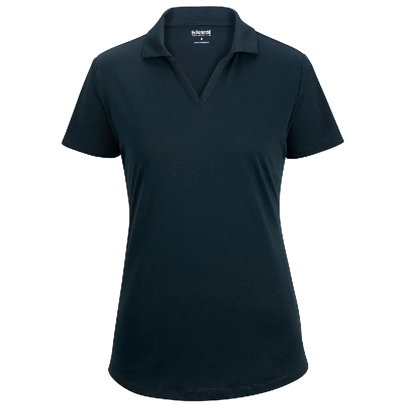 Shop Ladies Clothes Edwards Women's Navy Ultimate Lightweight Snag-Proof Polo