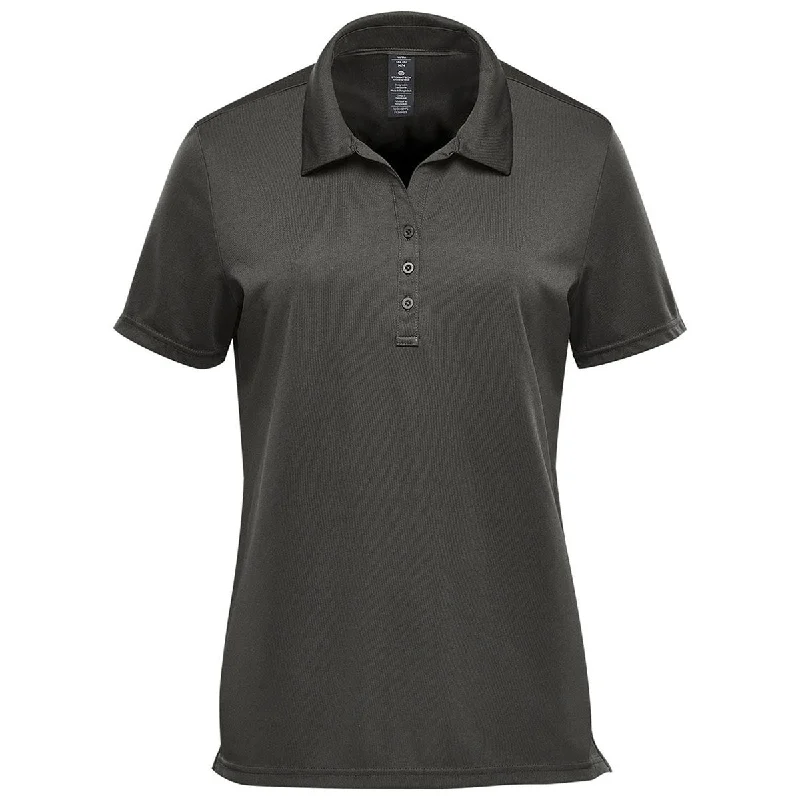 Women's Cozy Winter Attire Stormtech Women's Graphite Treeline Performance Short Sleeve Polo