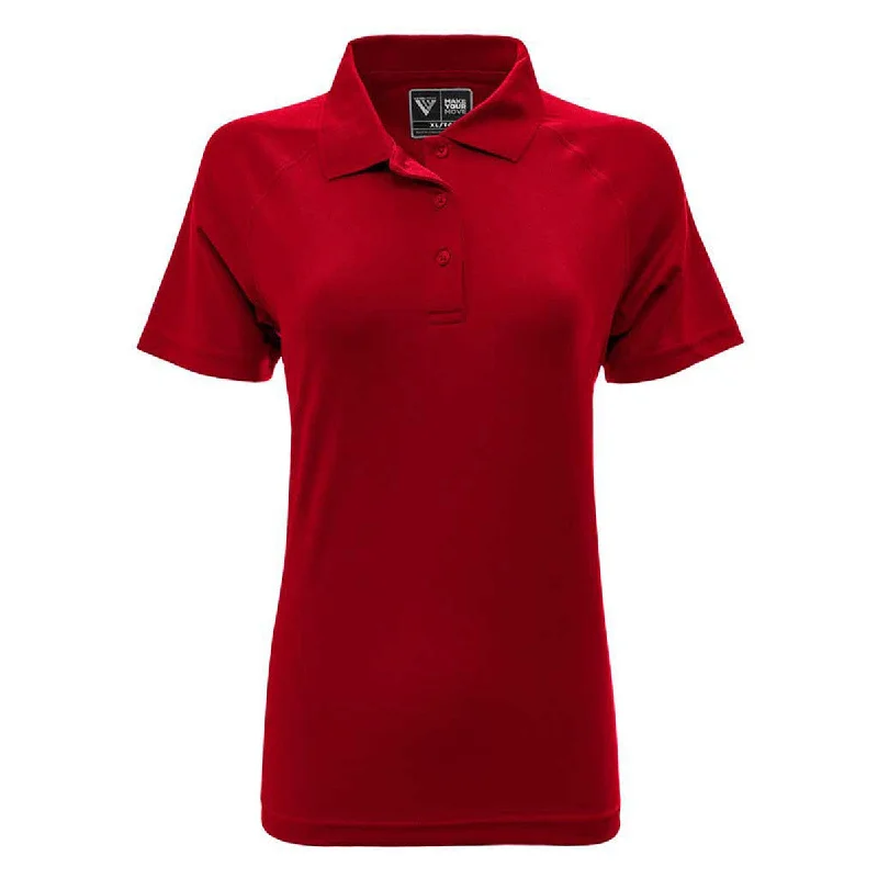 Laid-Back Elegance Levelwear Women's Flame Red Balance Polo