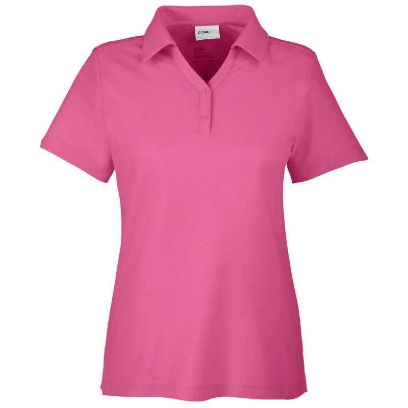 Chic Women's Garments Core 365 Women's Charity Pink Fusion ChromaSoft Pique Polo