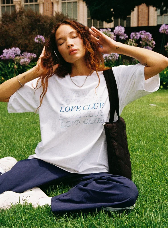 Evening Looks Loveable Tee White