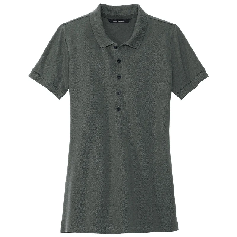 Women's Seasonal Attire Mercer+Mettle Women's Anchor Grey Stretch Heavyweight Pique Polo