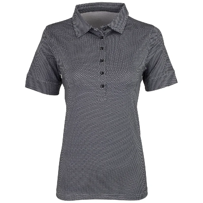 Online Boutique Stores Vansport Women's Black/Grey Pro Eagle Polo