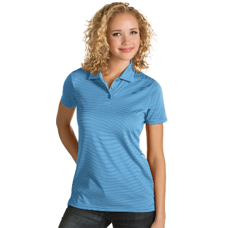 High End Women's Wear Antigua Women's Columbia Blue/White Quest Polo