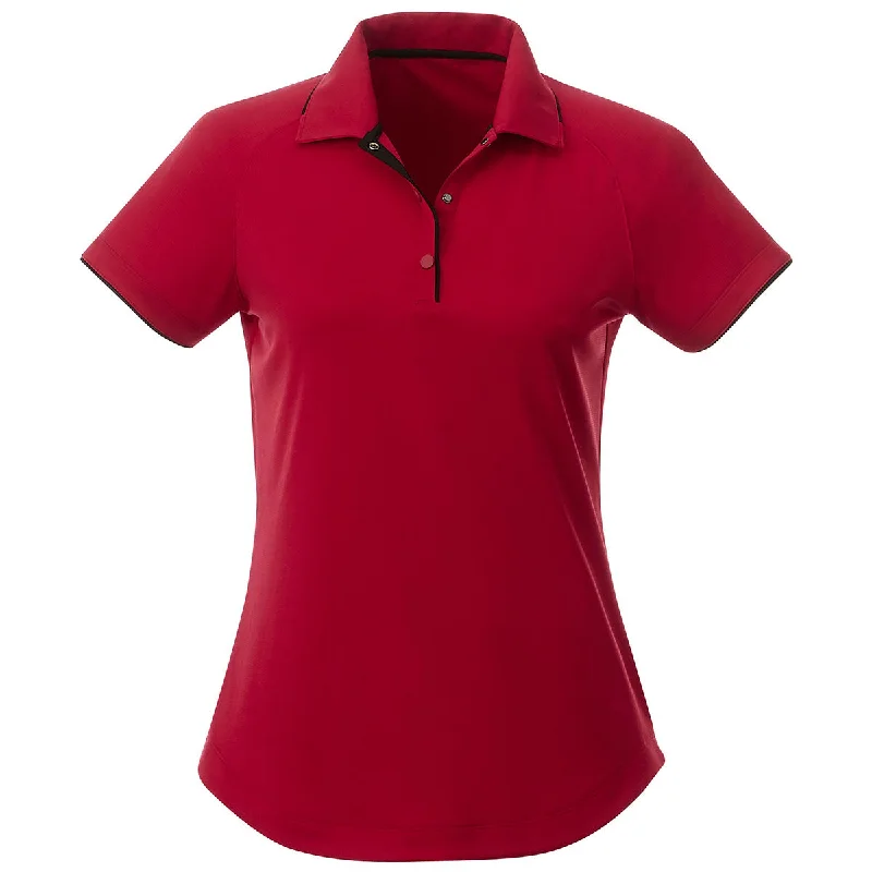 Relaxed Style Elevate Women's Team Red/Black Remus Short Sleeve Polo