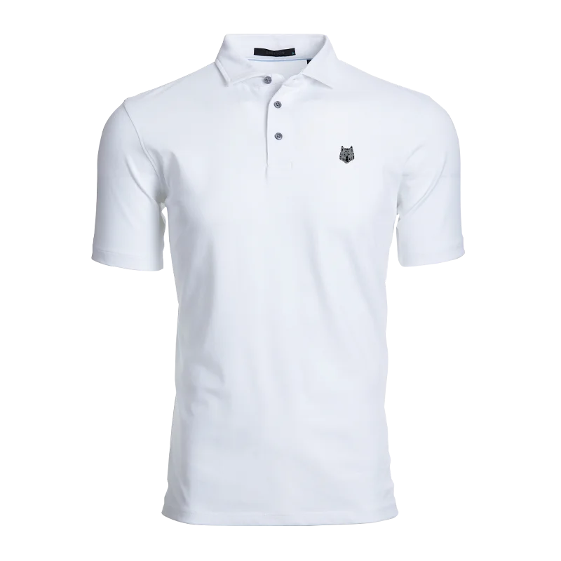 Minimalist Style Silver Wolf Omaha Polo