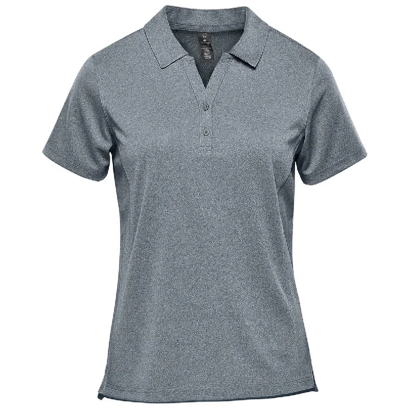 Women's Outdoor Attire Stormtech Women's Dolphin Heather Dockyard Performance Short Sleeve Polo