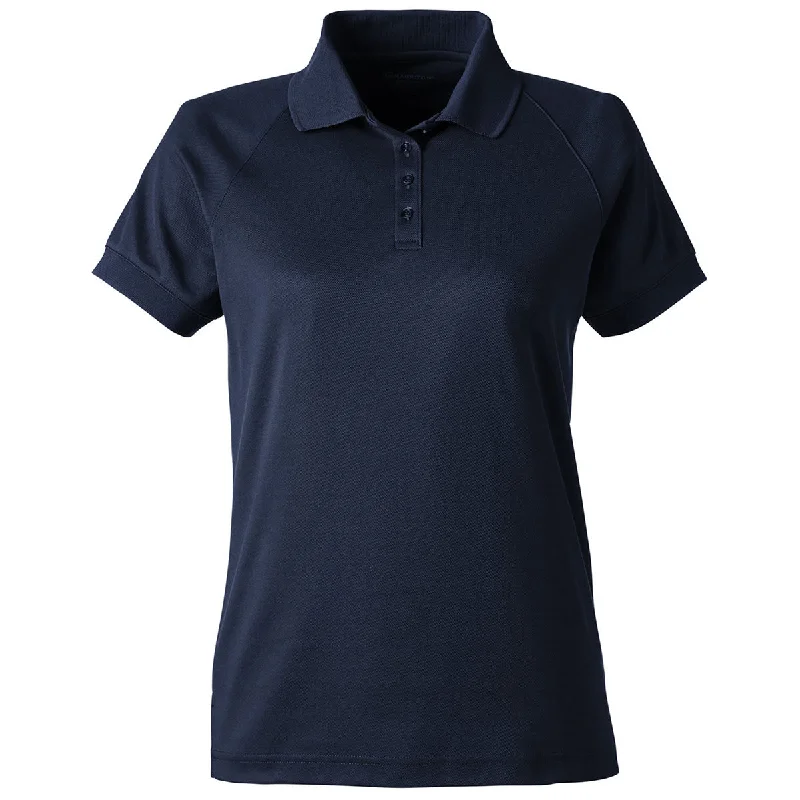 Women's Vacation Outfit Set Harriton Women's Dark Navy Charge Snag and Soil Protect Polo