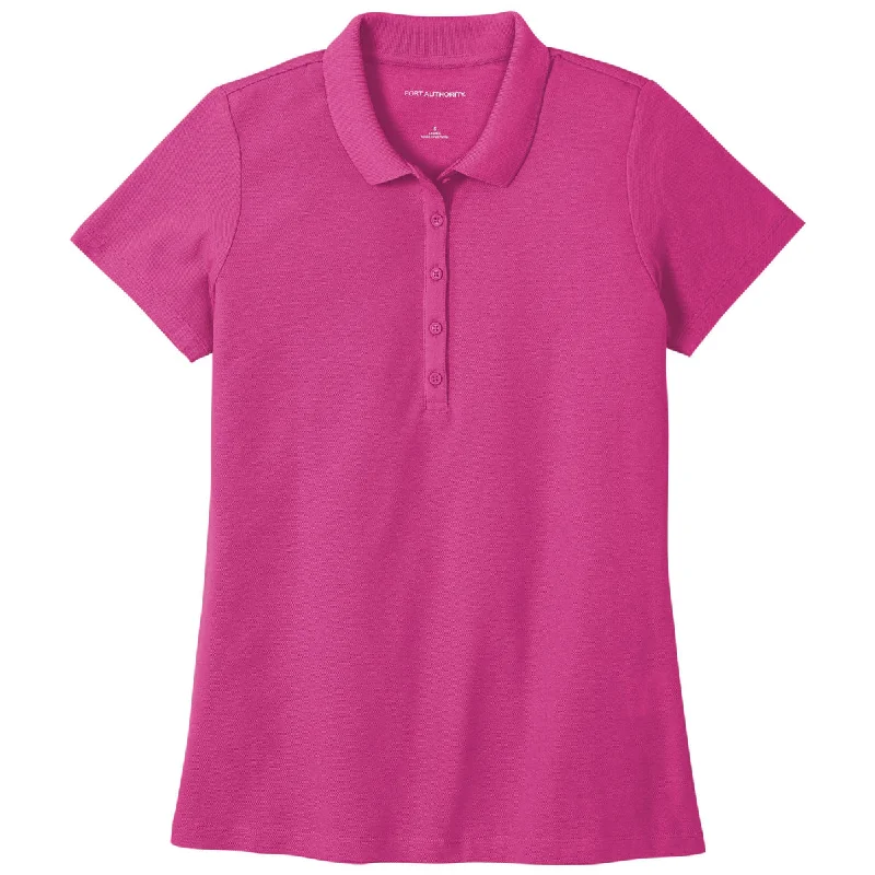 Hot Trends Port Authority Women's Wild Berry SuperPro React Polo