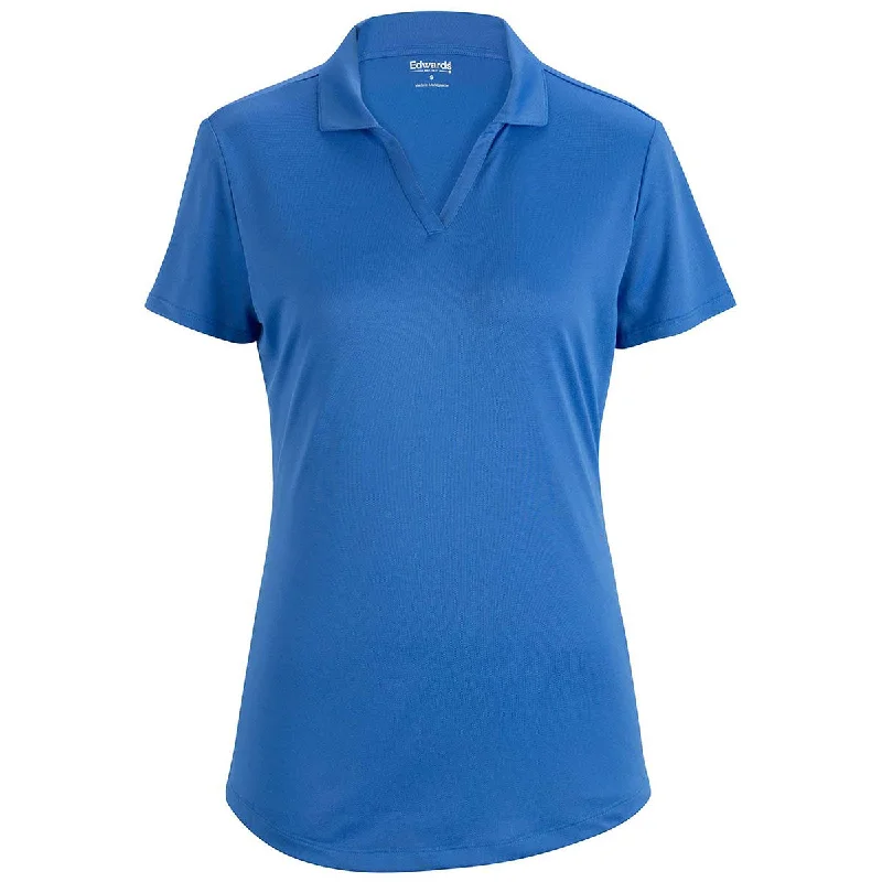 Stylish Women's Clothes for Work and Play Edwards Women's French Blue Mini-Pique Snag Proof Polo