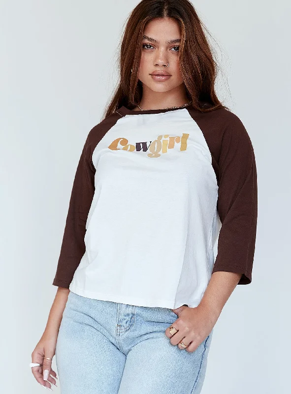 Women's Holiday Attire Motel Nexo Tee Cowgirl Brown