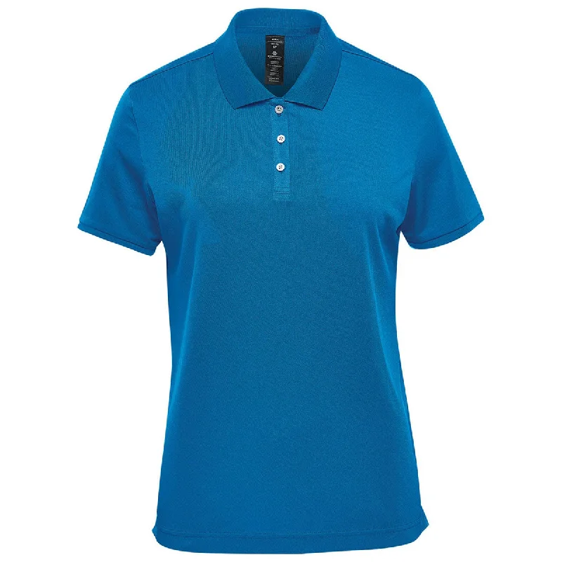 Casual Attire For Women Stormtech Women's Azure Blue Sirocco Sports Polo