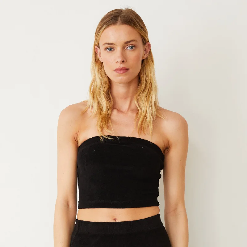 Women's Elegant Evening Attire Terry Cloth Tube Top