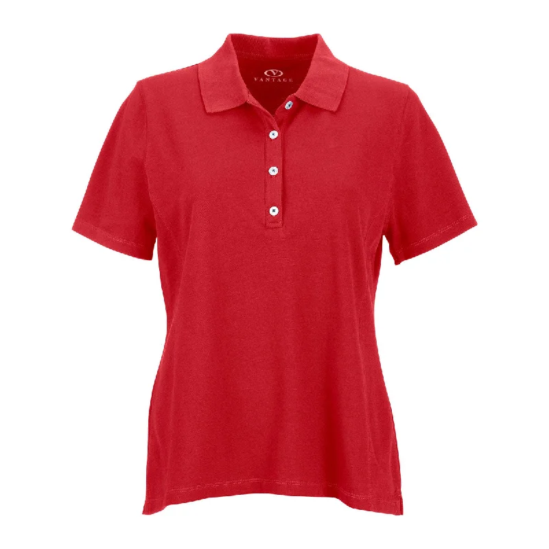 Relaxed Style Vantage Women's Real Red Perfect Polo