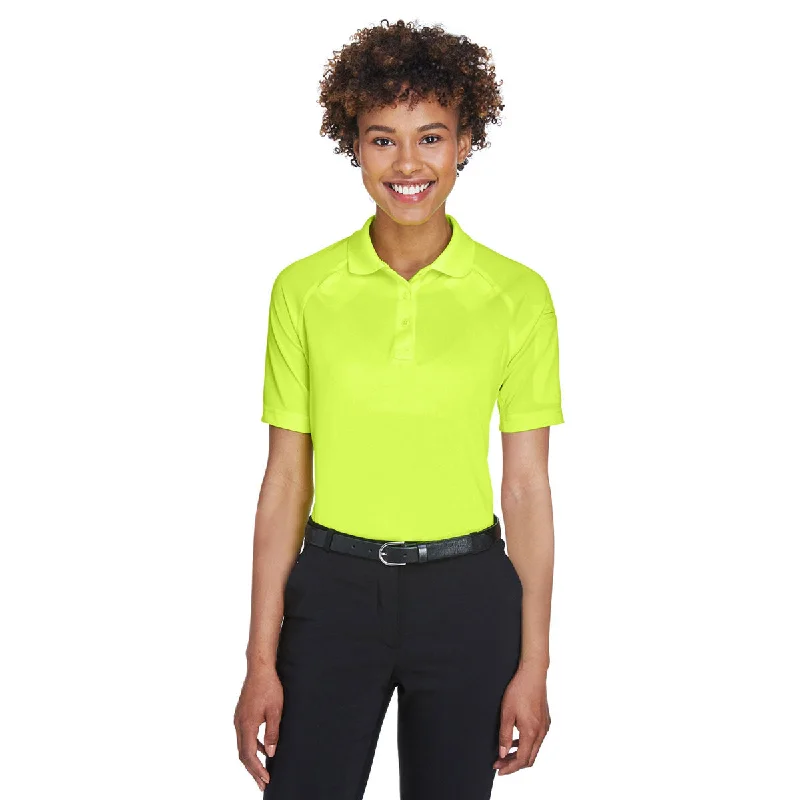 Trendy Street Style Clothing Harriton Women's Safety Yellow Tactical Performance Polo